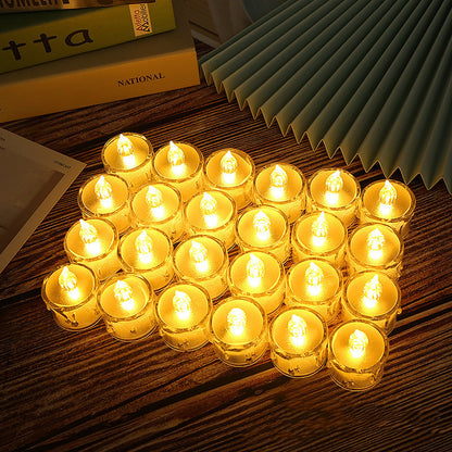 Led Lights Electronic Candle Lighted Tea Wax Home Decor Candles Lamp